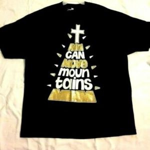 Adult Classic T-Shirt Dk Blue Black Faith 2 XL